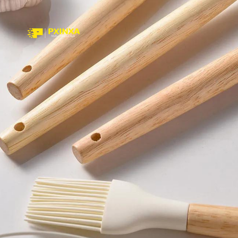 Conjunto de Utensílios de Cozinha de Silicone