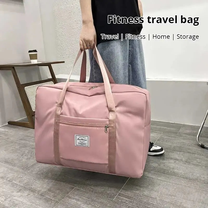 Bolso versátil, para viaje o gimnasio Pequeño, Mediano o Grande. Colores: Rosa/Azul/Gris